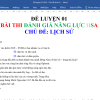 Đề luyện 01 - HSA - Chủ đề Lịch sử